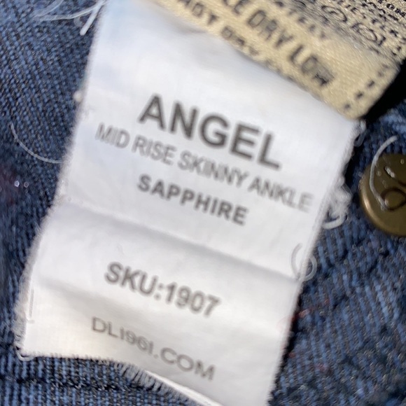 DL1961 denim jeans  Angel mid-rise skinny ankle 25​​ - Picture 9 of 10